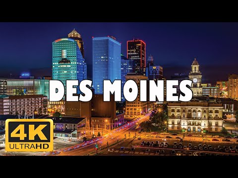 Des Moines, Iowa, USA 🇺🇸 | 4K Drone Footage