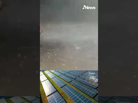 Uberlândia: Chuva de granizo causa estragos e prejuízo na cidade