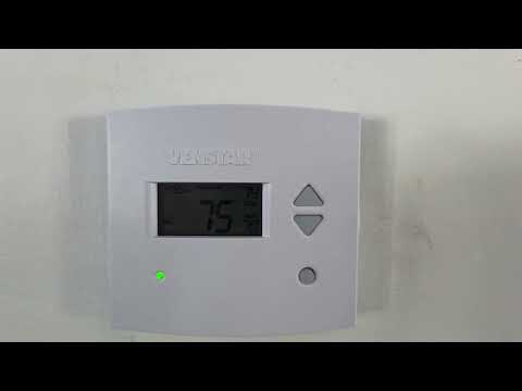 My Venstar T1700 1 Day Programmable Thermostat Switching From Day To Evening Set Temperatures