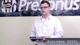 Video thumbnail for PreSonus AudioBox 44VSL 4x4 USB 2.0 Audio Interface Demo by Austin Bazaar