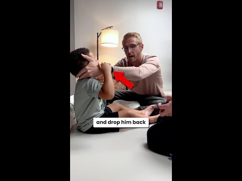 how we test the moro reflex in kids #shorts