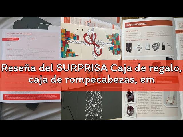 Vídeo relacionado con SURPRISA Caja de regalo, caja de rompecabezas, embalaje de regalo de plata, vales para boda, San Valentín, aniversario, rompecabezas de corazón