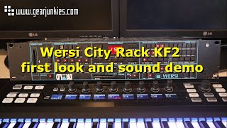 Video thumbnail for Wersi City Rack KF2 first look and sound demo by Gearjunkies