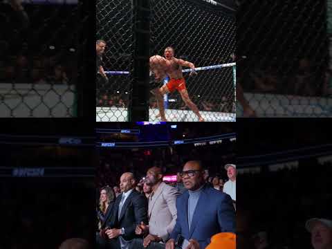 Poatan and Usman were on the edge of their seat during the main event! 💪 #UFC324 #UFC #UFCIndia