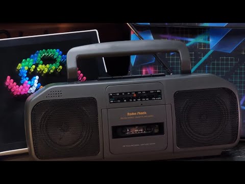 RADICAL Retro 90's Boombox! - RadioShack SCR-53