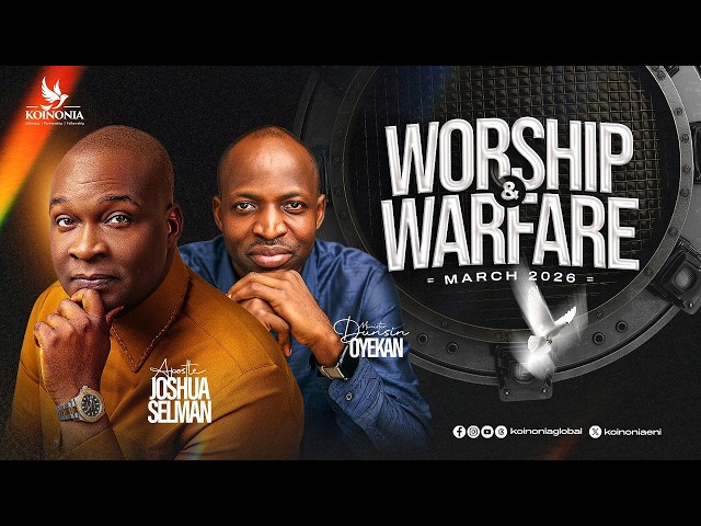 MINISTER DUNSIN OYEKAN AT WORSHIP AND WARFARE SERVICE MARCH 2026 ||15||03||2026