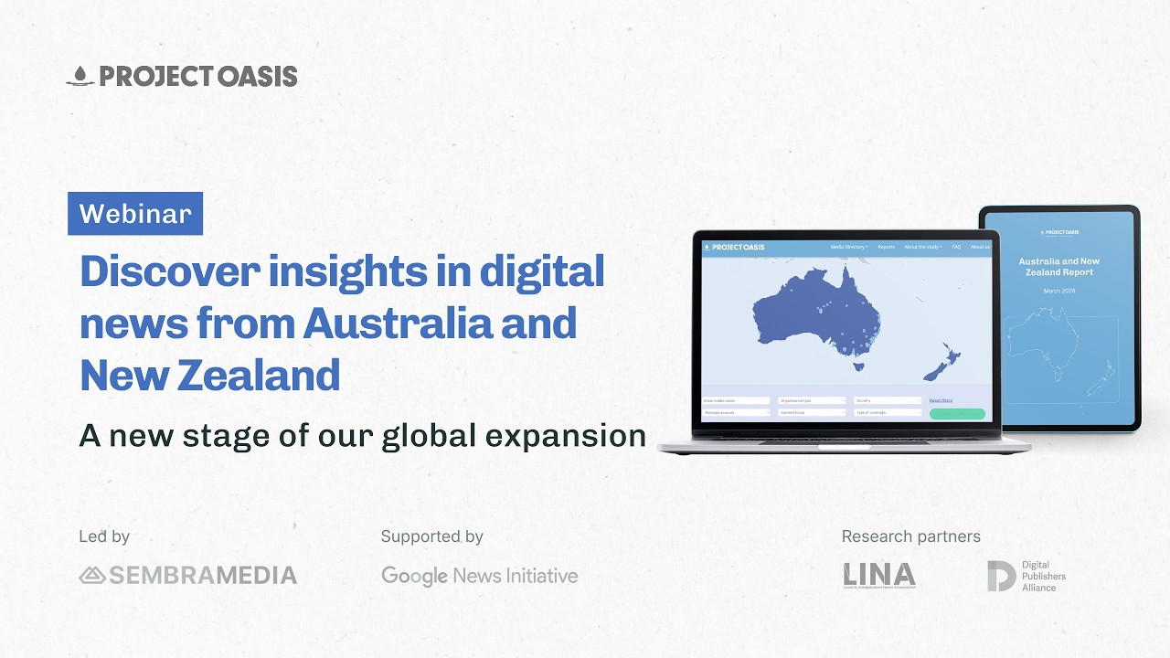 Global Project Oasis | Discover insights in digital news from Australia and New Zealand