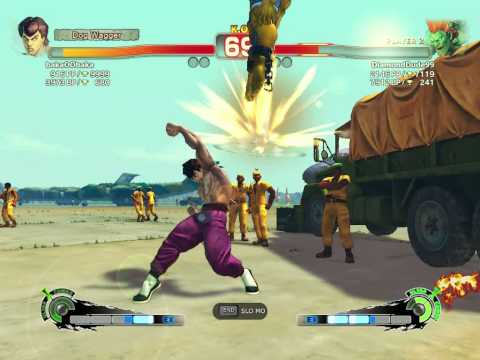 bakaOObaka (Fei Long) vs DiamondDude99 (Blanka) part 1 AWESOME COMEBACK SF4 AE v2012