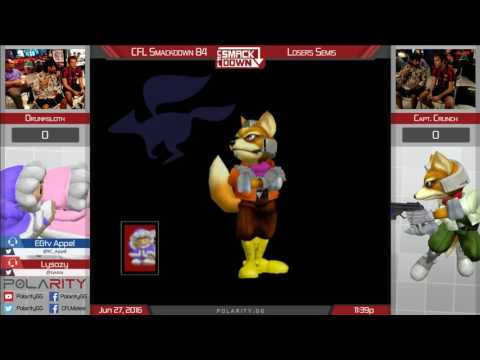 CFL Smackdown 84 Melee - Drunksloth (ICs) vs Capt. Crunch (Fox) - Losers Semis