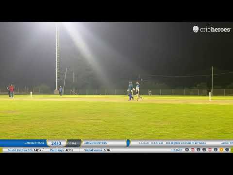 Jammu Hunters vs Jammu Titans | Live - Jammu Jammu Sports Club Tawa