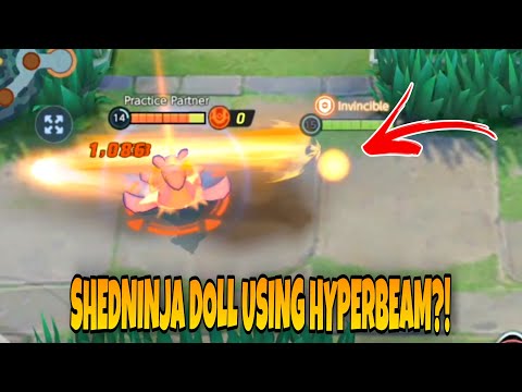 Shedninja doll can use hyperbeam?! | Pokemon Unite