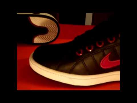 mis nuevas nike court tradition negras y rojas)