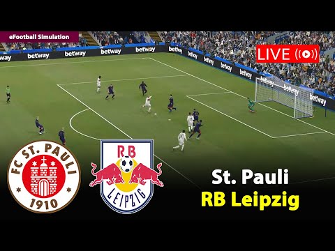 🔴Live- St. Pauli gegen RB Leipzig | Bundesliga 2025/26 | Football PES21 Simulation