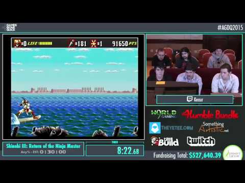 Awesome Games Done Quick 2015 - Part 126 - Shinobi III: Return of the Ninja Master by Keaur