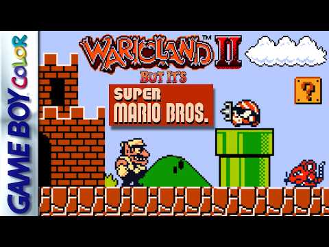 Wario Land II but it's Super Mario Bros. [GBC] Romhack