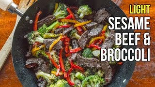 Light Sesame Beef & Broccoli Stir-fry / Bistec con Brócoli Saludable