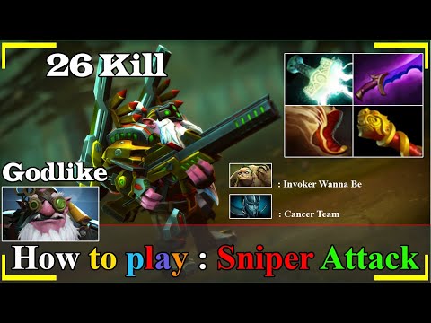MIRACLE [Sniper] New Monster 26 Kill MegaCreeps Comeback 7.23 Dota 2 | Dota 2 Sroksre Gameplay