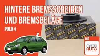 Youtube thumbnail of video "Wie Polo 4 Bremsscheiben hinten, Bremsbeläge hinten wechseln 🚗"