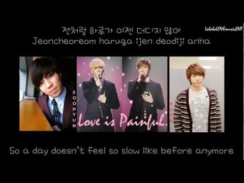 Soo Hyun and Hoon (U-KISS) - Love Is Painful (eng sub + romanization + hangul) [HD]
