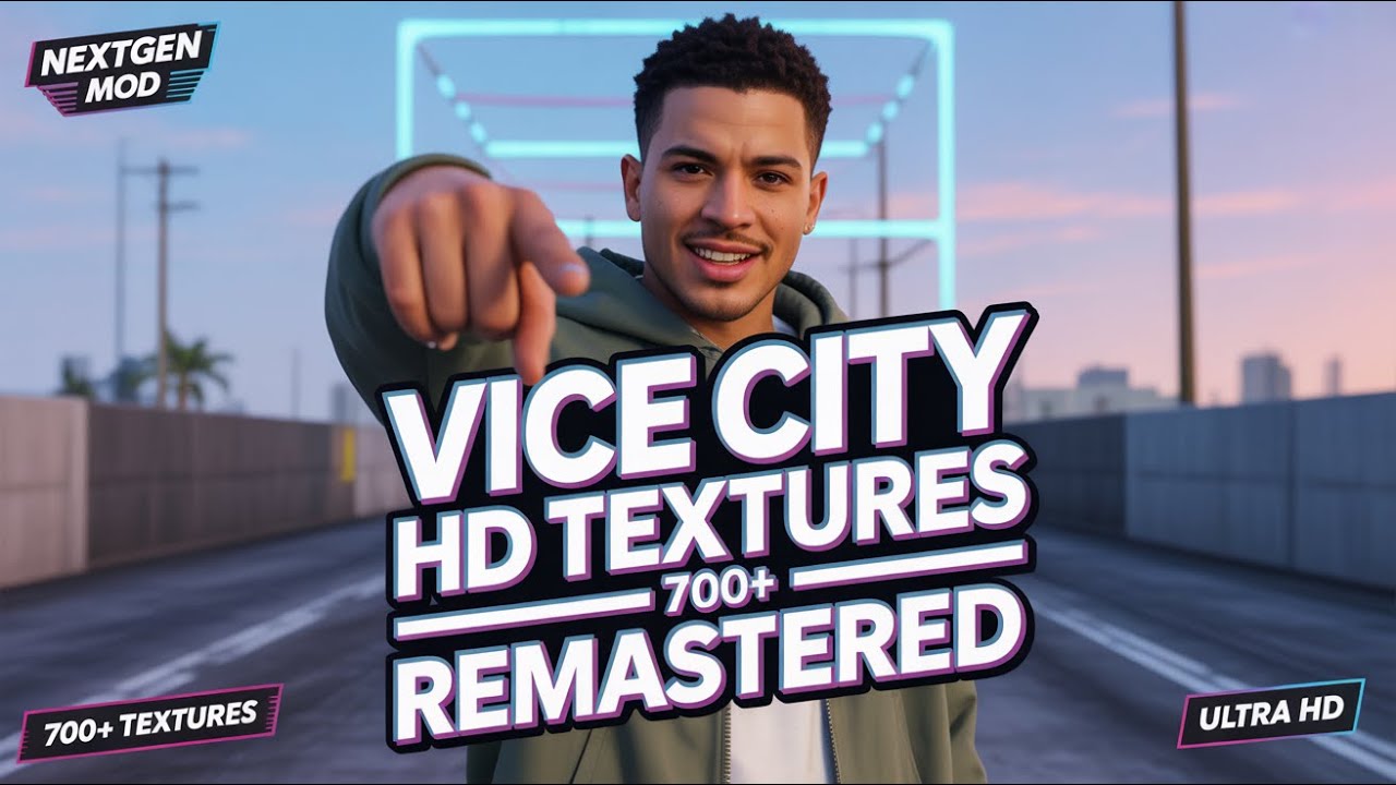 GTA Vice City NextGen Remastered Textures Mod | 700+ HD Texture Upgrade (2026)