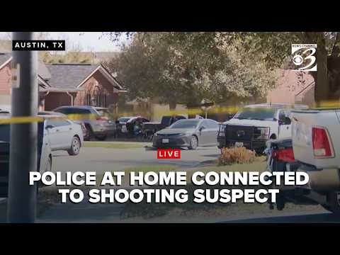 LIVE: Large law enforcement presence gathered at home connected to Austin shooting suspect