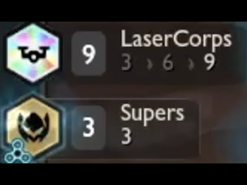 I hit 9 LaserCorps Ashe 3 Star AND Renekton 3 Star. Truly Exodia.