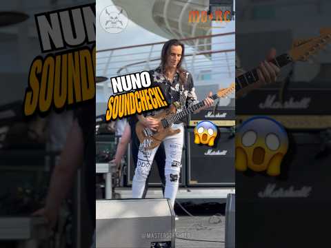 🔥NUNO unleashes Shred Storm during soundcheck on Cruise! 😱🛳️🎸 #nunobettencourt #mastersofshred