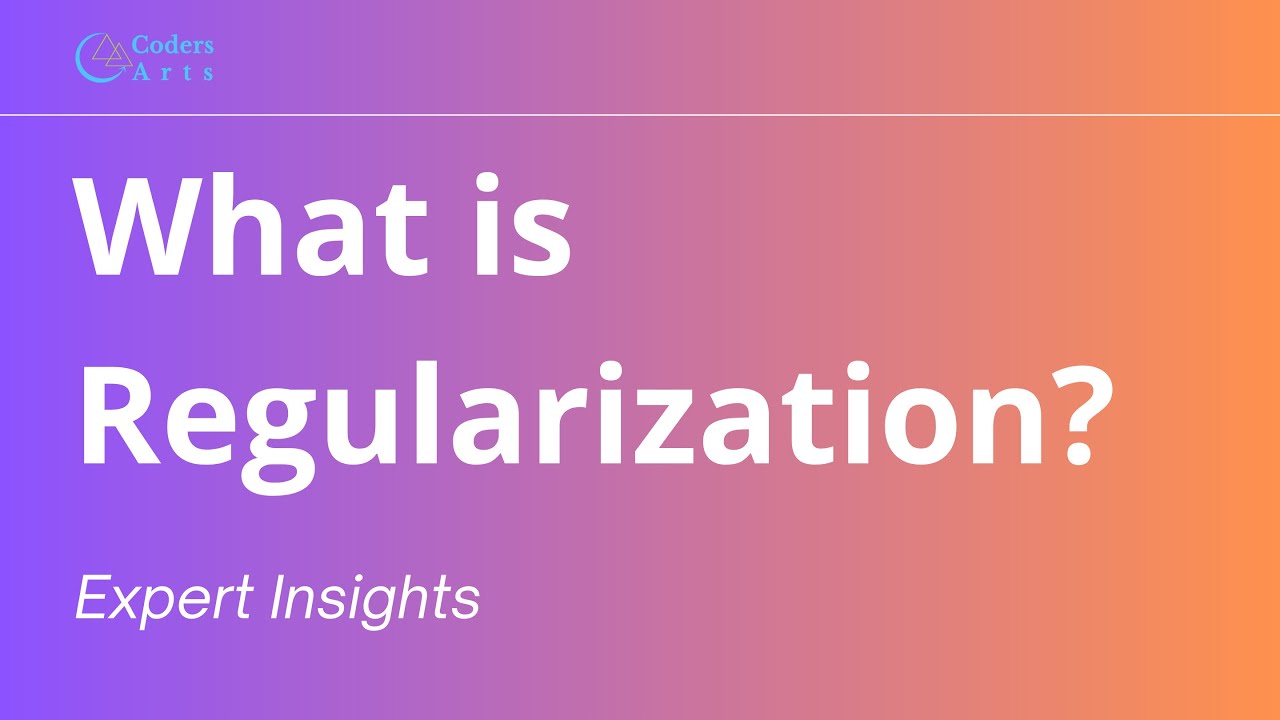 02. What is regularization? | Machine Learning Expert Insights
