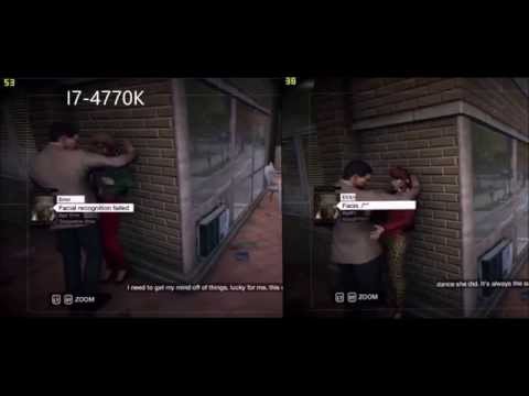 I7-4770K vs AMD Phenom x6 1100T with HD 7870 Watch Dogs Frame test max settings