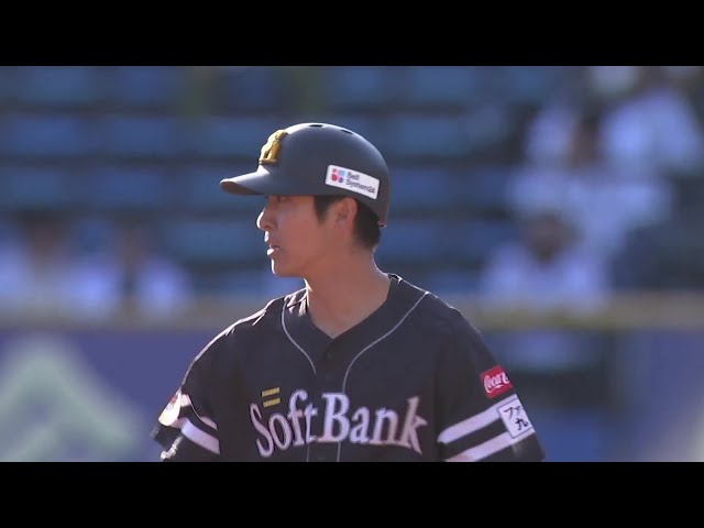 【9回表】代打で結果を残した‼ ホークス・柳町達 レフトへのタイムリー2ベースで逆転!! 2025年3月7日 千葉ロッテマリーンズ 対 福岡ソフトバンクホークス