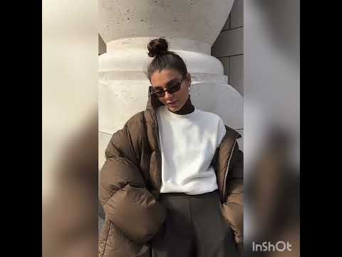 Модные женские образы в стиле минимализм на зиму #Shorts