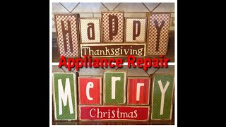 Appliance Repair - Dealing with the Holidays!