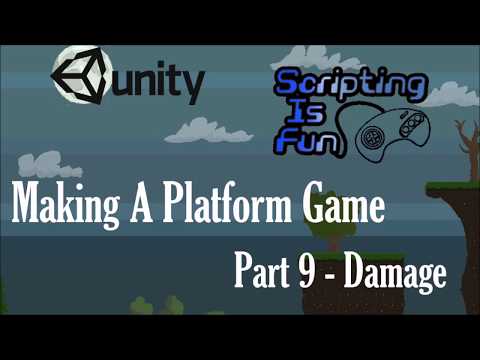 Unity Game Tutorials - Platform Game - Part 9 - Damage
