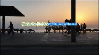 The Drifters &quot;Under the Boardwalk&quot; play along with scrolling guitar chords and lyrics