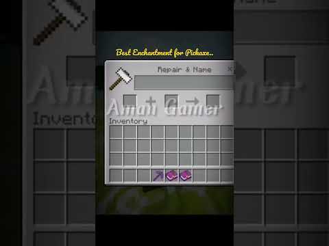 Official Gamerz - Best Enchantments For Pickaxe ⛏️. .Official Gamerz..#youtubeindia  #gameplay #minecraft #shorts