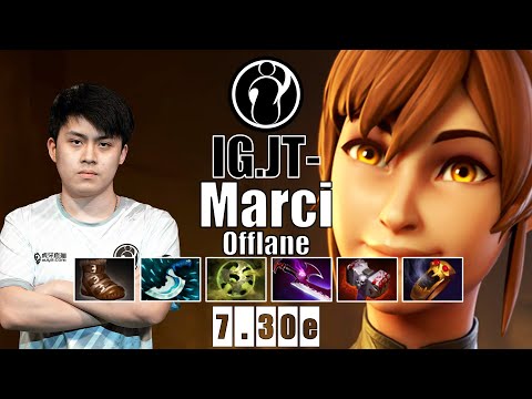 Marci Offlane | IG.JT- | MARCI IS A BROKEN OFFLANE HERO | 7.30e Gameplay Highlights