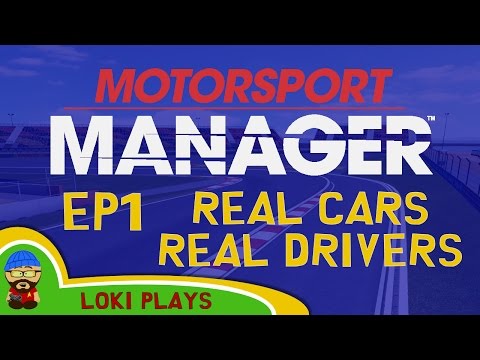 Motorsport Manager PC - Lets Play EP1  - Real Cars and Drivers Mod