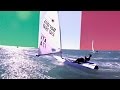 Laser Downwind with the Italian National Sailors | 20 Knots