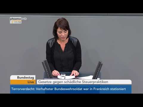 Bundestagsdebatte zum Gesetz gegen schädliche Steuerpraktiken am 27.04.17
