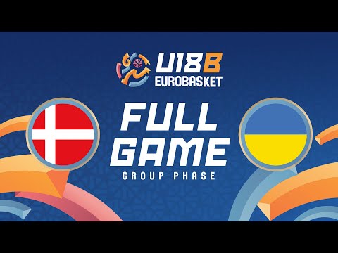 Group Phase | Denmark v Ukraine | Full Basketball Game | FIBA U18 EuroBasket 2025 - Division B