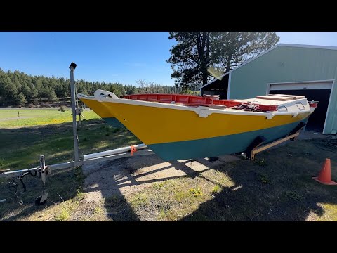 Working on my Tiki 21 After 3 Years in a Barn SV PRIMITIVA Wharram Catamaran