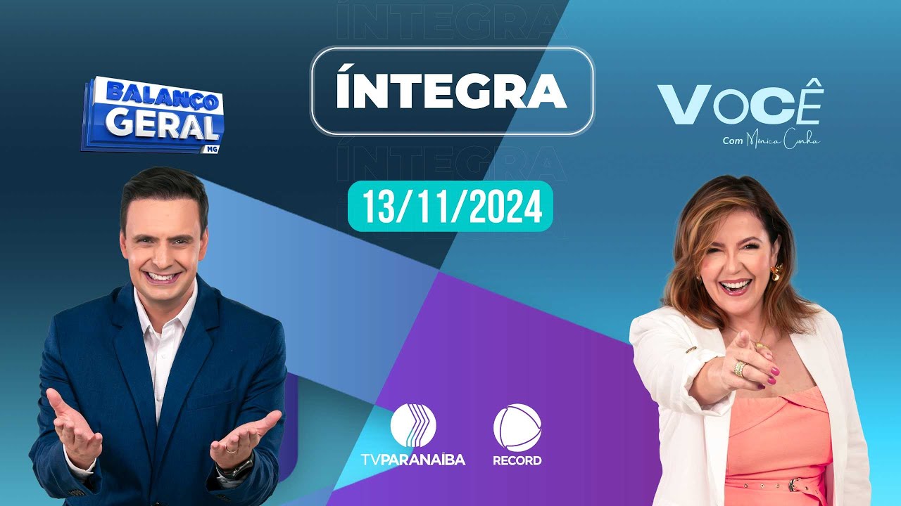 🔴 BALANÇO GERAL TARDE E VOCÊ COM MÔNICA CUNHA | 13/11/2024 | TV PARANAÍBA AFILIADA RECORD