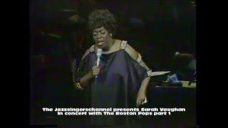 Sarah Vaughan in concert with the BostonPops orchestra Part 1 Wave
