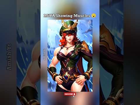 Miya showing muscles 😮 #shorts #mlbb #miya