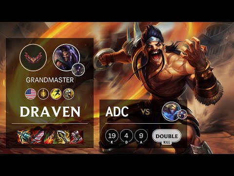 Draven ADC vs Ezreal - NA Grandmaster Patch 12.5