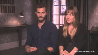 Dakota Johnson and Jamie Dornan Interview - Fifty Shades of Grey [Part 2]