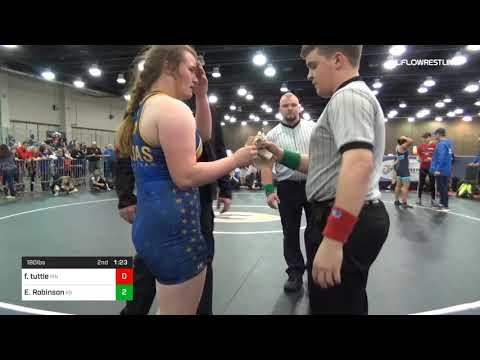 180 Lbs Semifinal Faith Tuttle Team Minnesota Vs Elisa Robinson Team Kansas