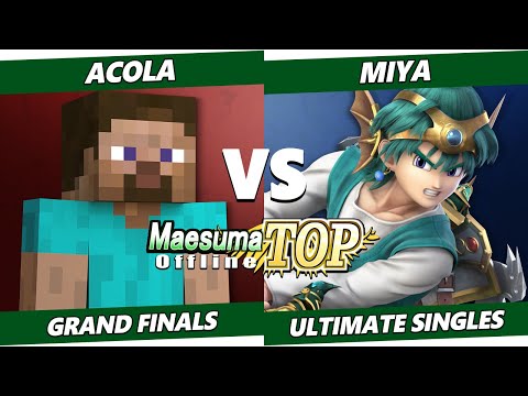 MaesumaTOP #10 GRAND FINALS - Acola (Steve) Vs. miya (Game & Watch, Hero) SSBU Ultimate Tournament