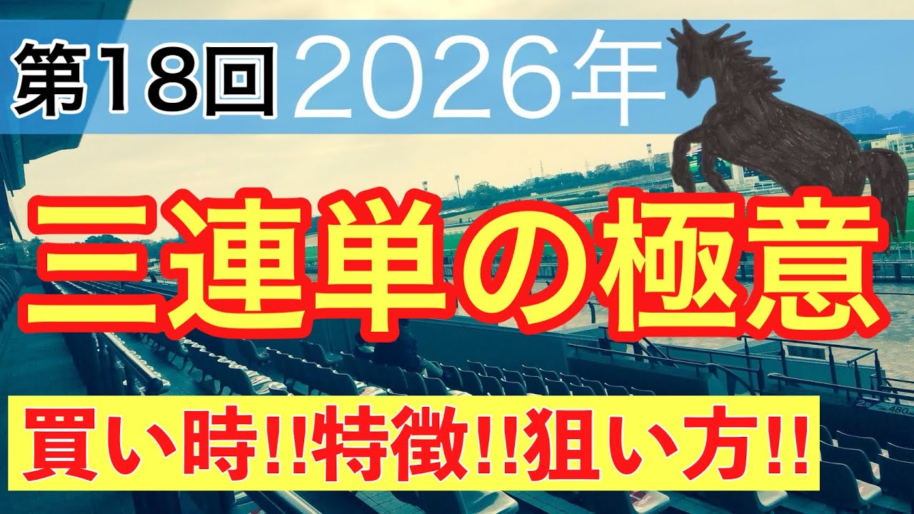 【必見‼︎三連単の極意】競馬予想(第18回講義)