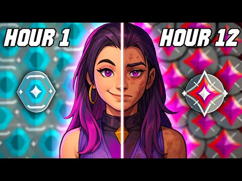 I Played Solo Queue For 12 Hours Straight to RANK UP..